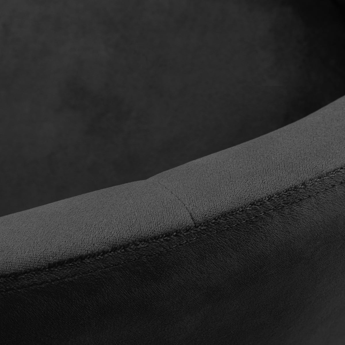 Grožio salono kėdė fotelis 4Rico QS-BL12G, juodas aksomas