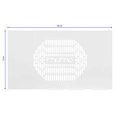 Manikiūro stalas su ištraukėju Momo 04-GL – baltas su auksinėmis kojelėmis