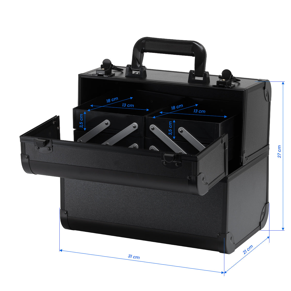 Kosmetinis lagaminėlis juodas 40