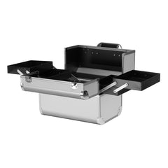 Kosmetinis lagaminėlis sidabrinis 40