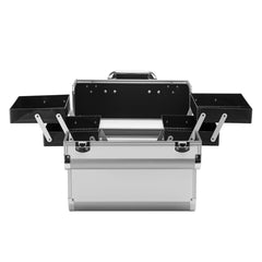 Kosmetinis lagaminėlis sidabrinis 40