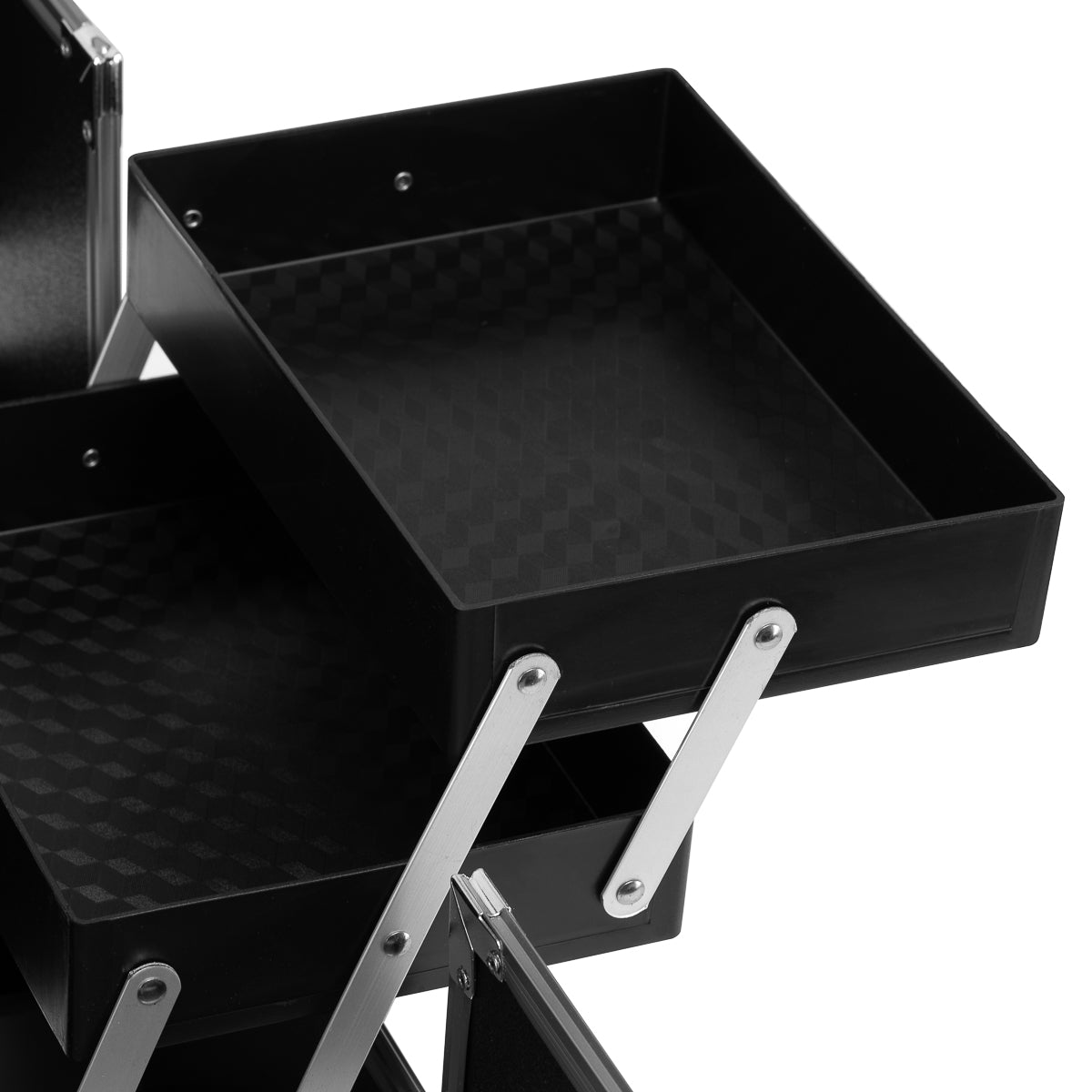 Kosmetinis lagaminėlis sidabrinis 40