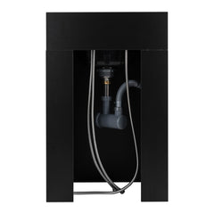 Kirpyklos plautuvė Gabbiano 5023 – juoda, su chromuotais elementais