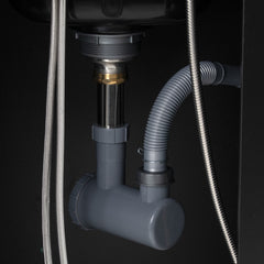 Kirpyklos plautuvė Gabbiano 5023 – juoda, su chromuotais elementais