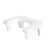 Manikiūro rankų atrama Momo Croissant – balta, U formos