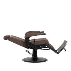 Gabbiano Continental hairdressing chair brown
