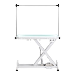 Elektrinis gyvūnų kirpimo stalas P4W 3 su apšvietimu – baltas