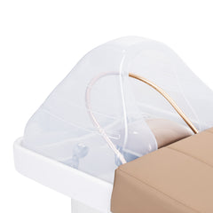 SPA plovimo lova Gabbiano Head Spa 017B su garais, šviesos terapija ir vandens masažu – smėlio spalvos