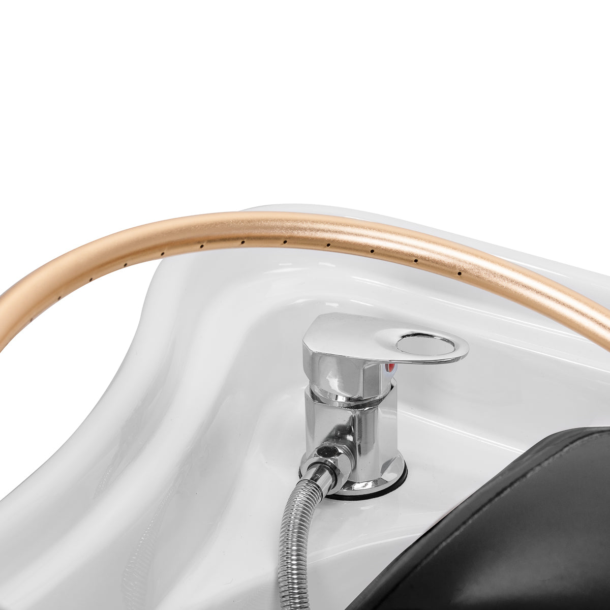 SPA plovimo lova Gabbiano Head Spa 017B su garais, šviesos terapija ir vandens masažu – juoda