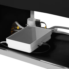 SPA plovimo lova Gabbiano Head Spa 017B su garais, šviesos terapija ir vandens masažu – juoda