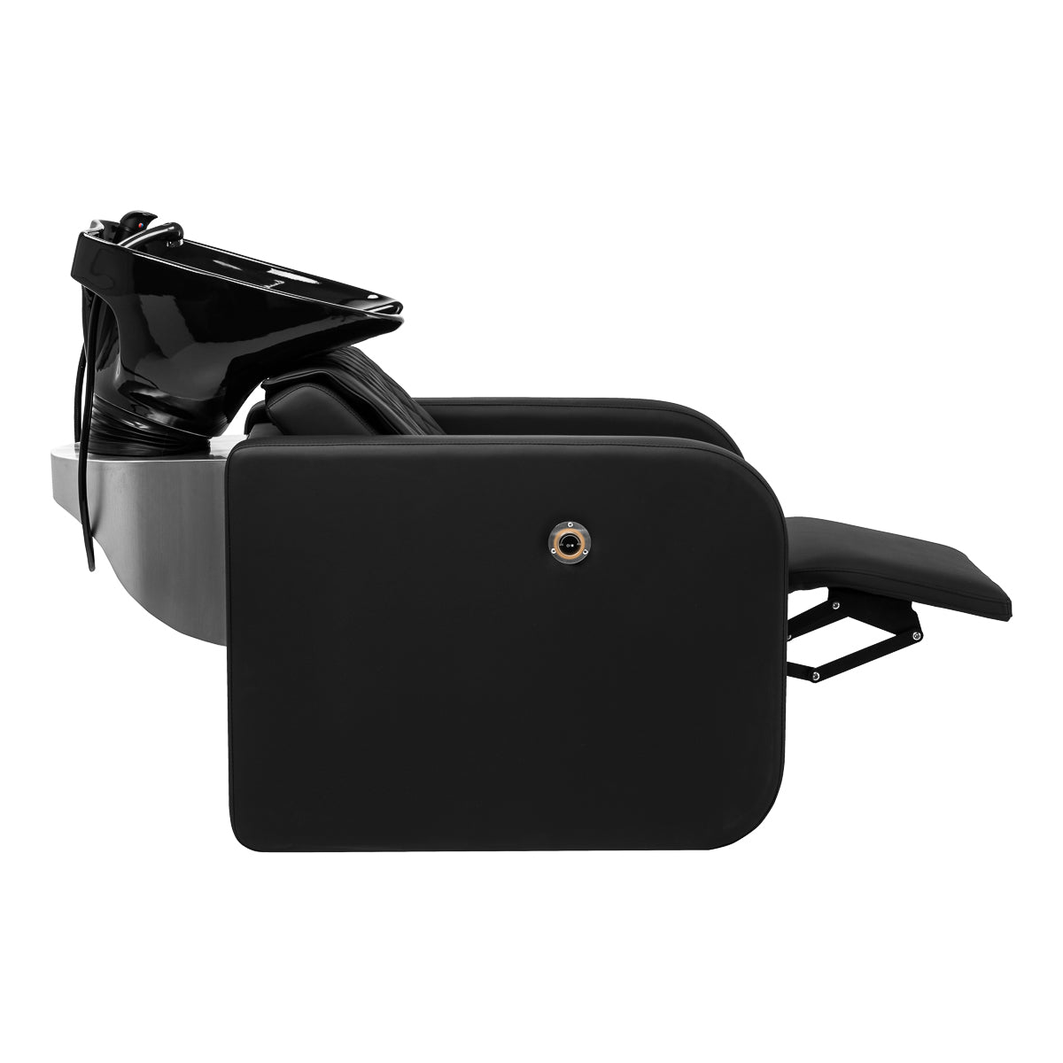 Kirpyklos plautuvė Gabbiano Sylvia su masažo funkcija – juoda