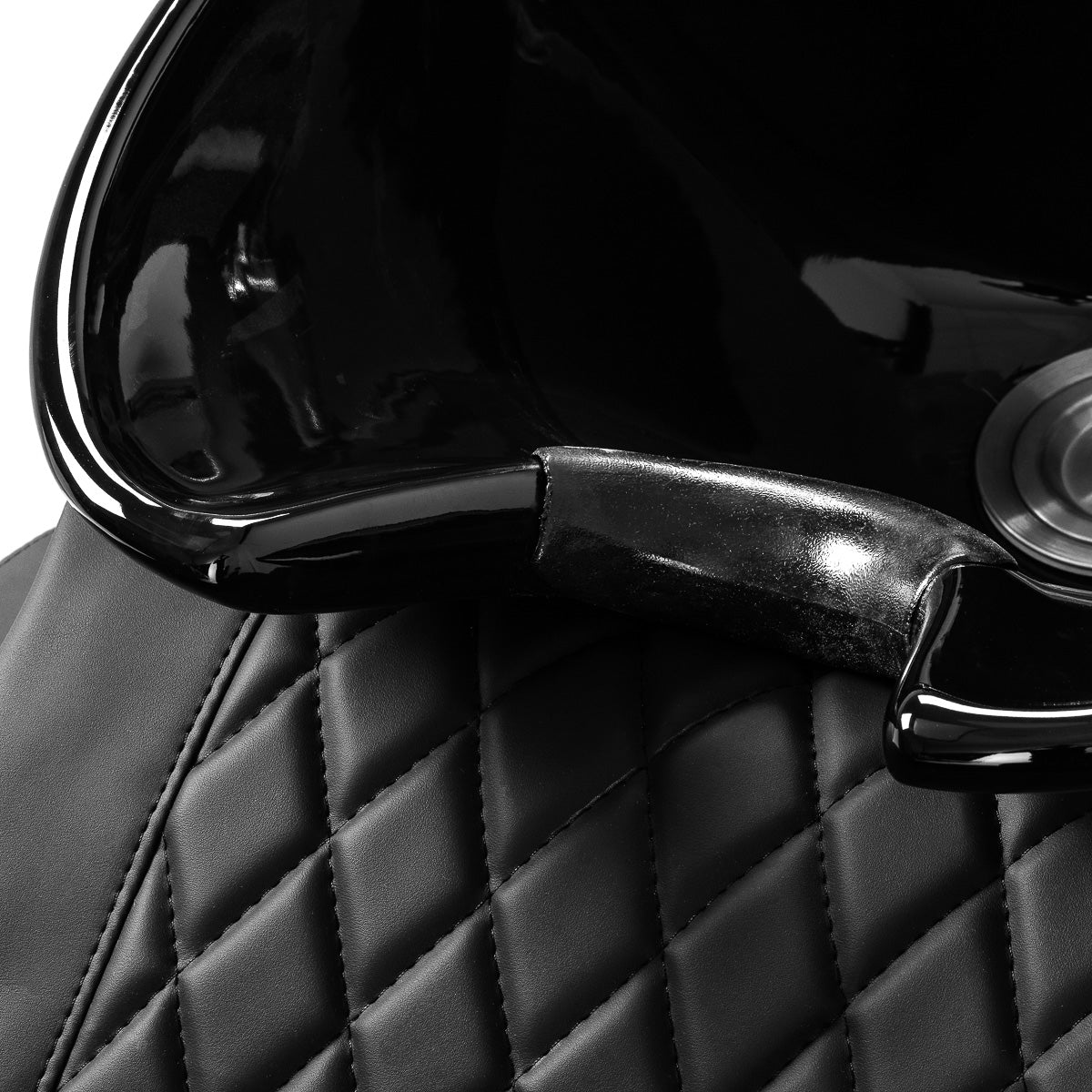 Kirpyklos plautuvė Gabbiano Sylvia su masažo funkcija – juoda