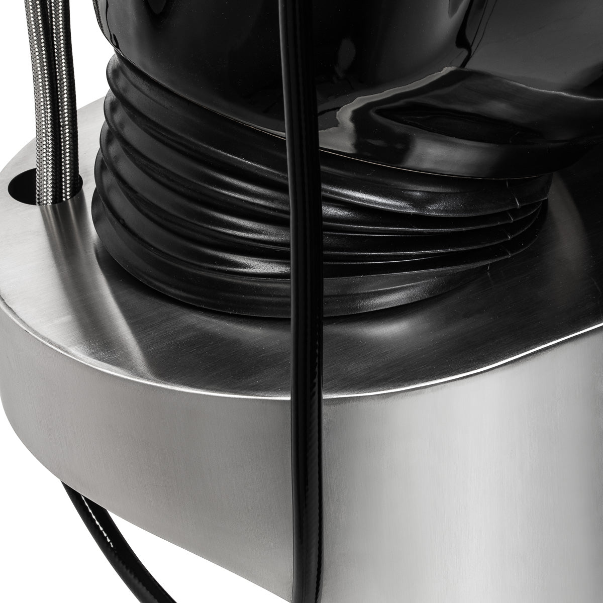 Kirpyklos plautuvė Gabbiano Sylvia su masažo funkcija – juoda