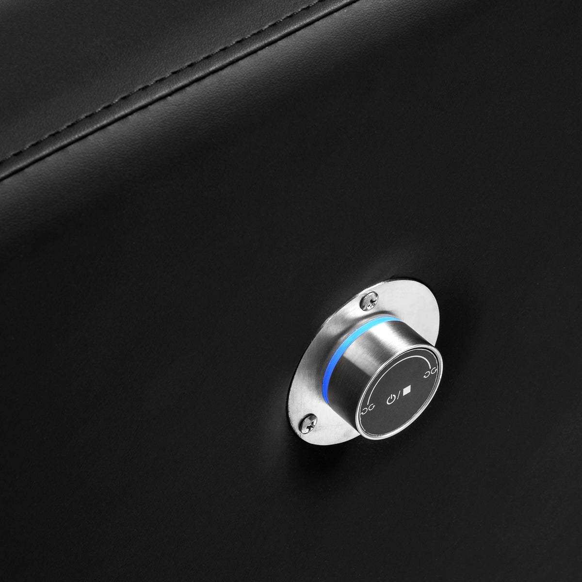 Kirpyklos plautuvė Gabbiano Sylvia su masažo funkcija – juoda