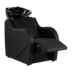 Kirpyklos plautuvė Gabbiano Carmen su reguliuojama kojų atrama – juoda