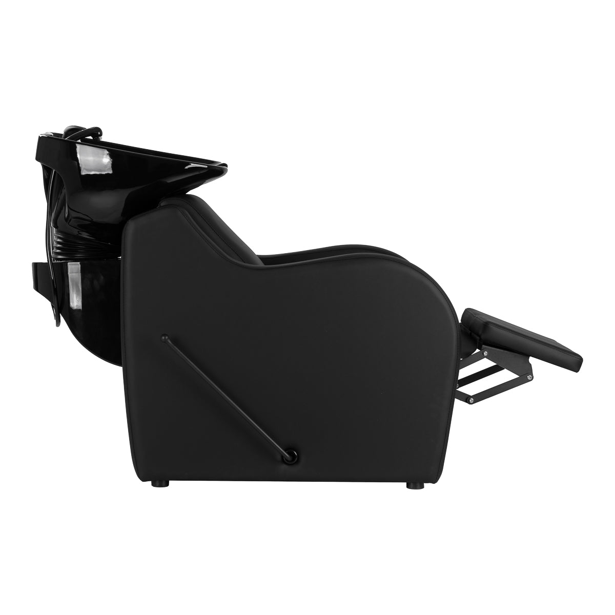 Kirpyklos plautuvė Gabbiano Carmen su reguliuojama kojų atrama – juoda