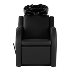 Kirpyklos plautuvė Gabbiano Carmen su reguliuojama kojų atrama – juoda