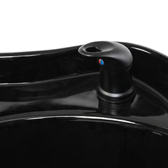 Kirpyklos plautuvė Gabbiano Carmen su reguliuojama kojų atrama – juoda