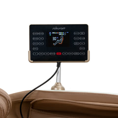 Masažinis krėslas Sakura Luxury 808 – baltas ir smėlio