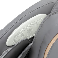 Masažinis krėslas Sakura Maximus 809 3D, valdymas balsu, baltai pilkas