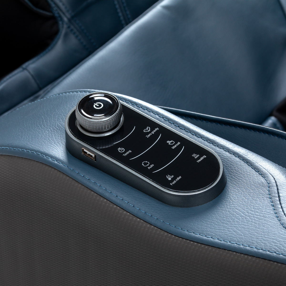 Masažinis krėslas Sakura Maximus 809 3D, pilkai mėlynas