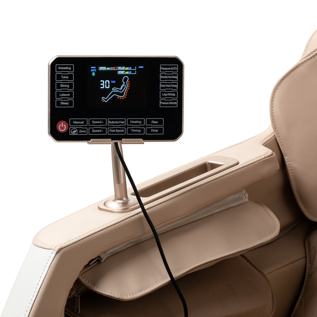 Masažinis krėslas Sakura Prime 101 – baltai smėlinis