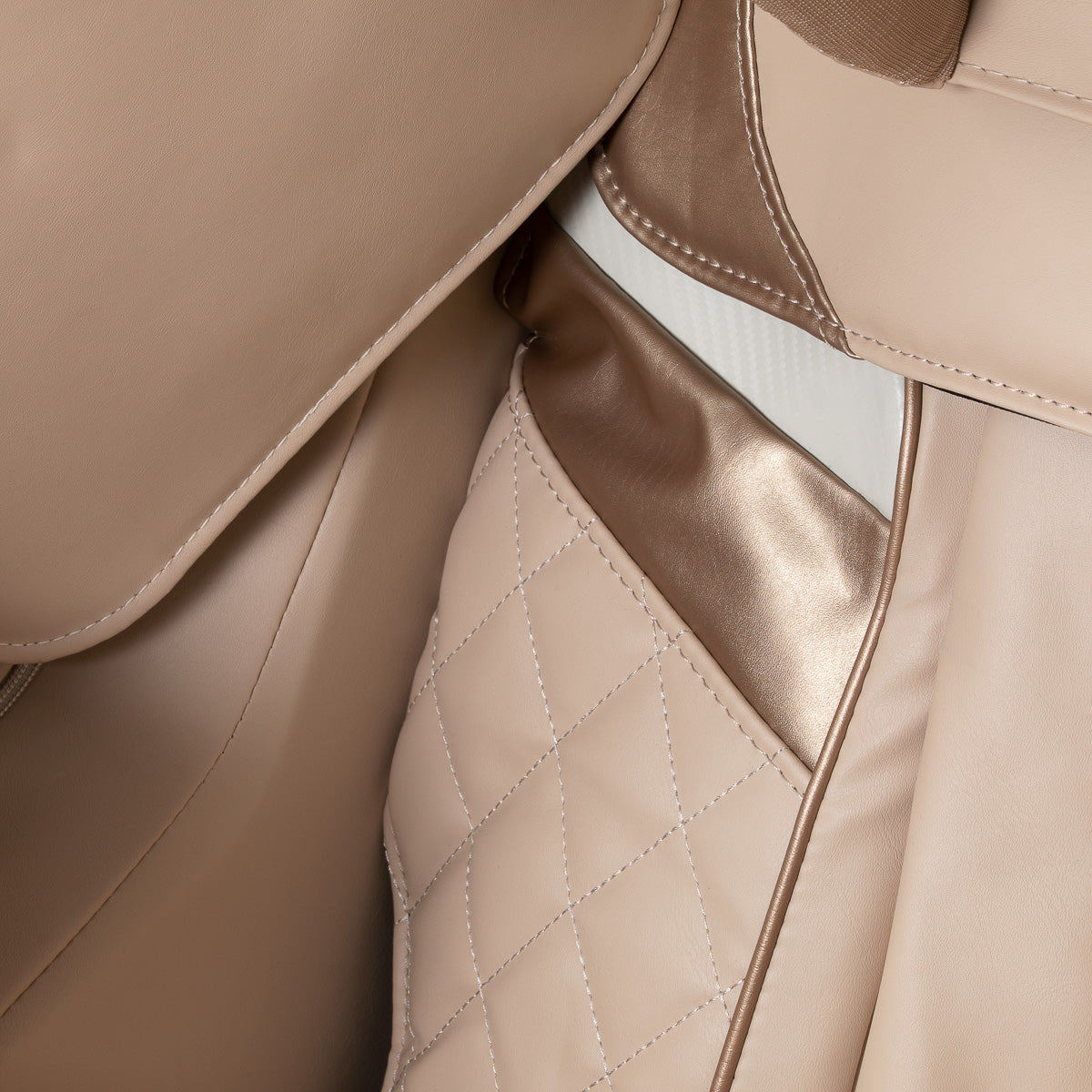 Masažinis krėslas Sakura Prime 108 – baltai smėlinis