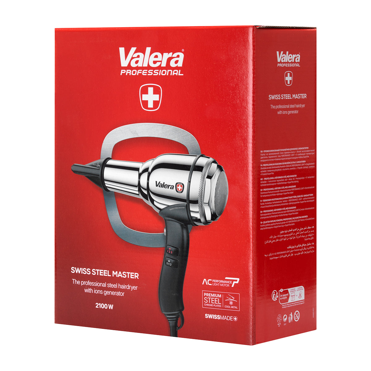 Plaukų džiovintuvas VALERA Steel Master Chrome ionic 2100W
