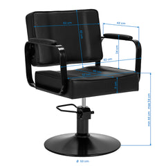 Kirpyklos kėdė Hair System Studio noir, juoda