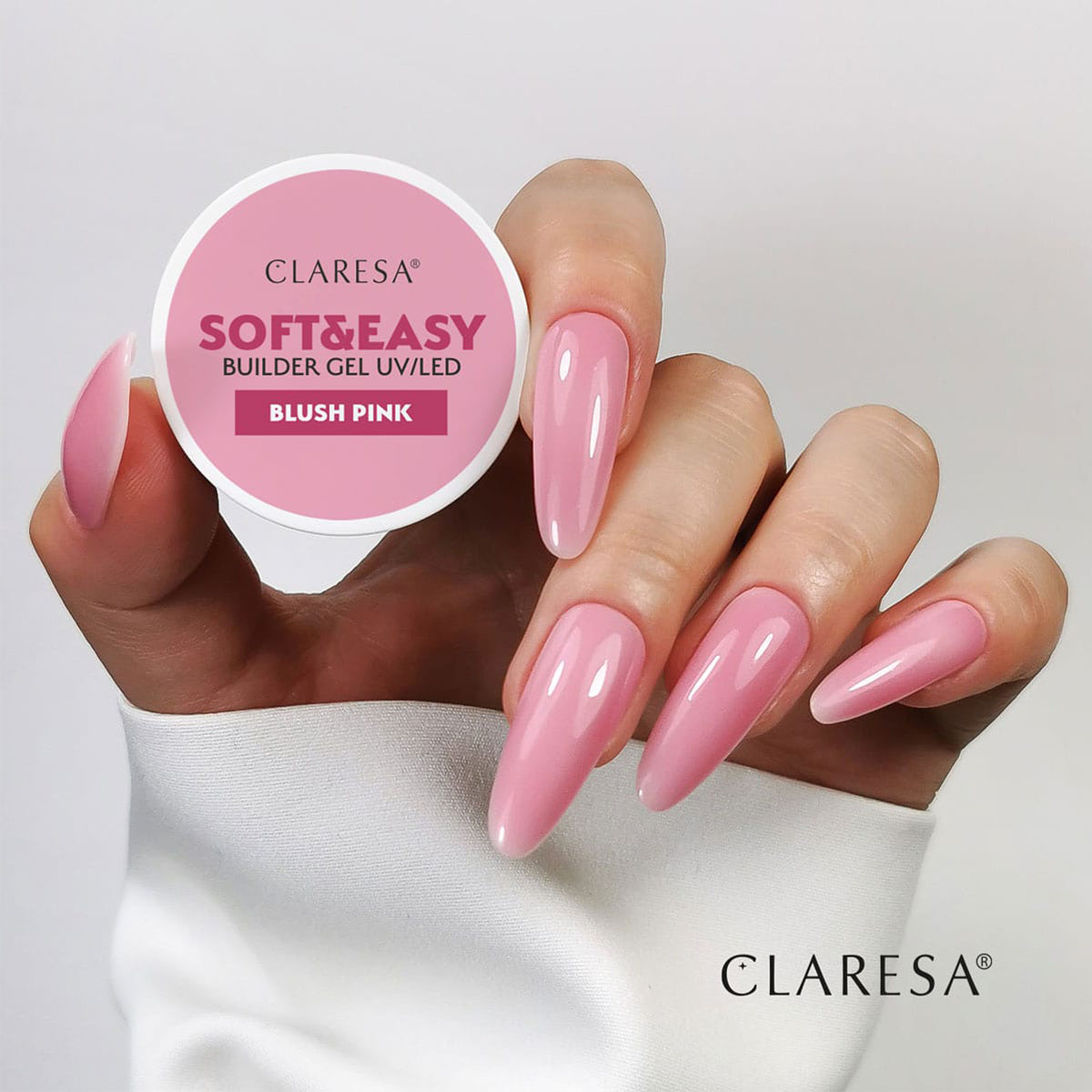 Claresa builder gel Soft&Easy blush pink 90g