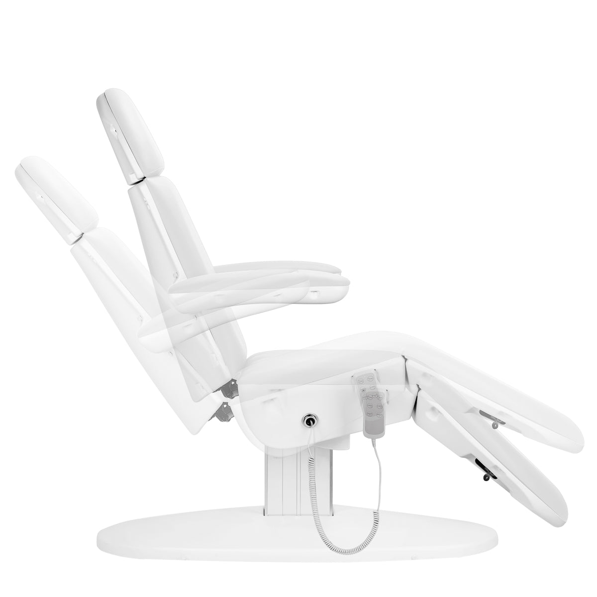 Elektrinis kosmetologinis gultas Eclipse 2240k su lopšio funkcija, 3 pavaros – baltas