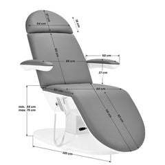 Elektrinis kosmetologinis gultas Eclipse 2240k su lopšio funkcija, 3 pavaros – pilka