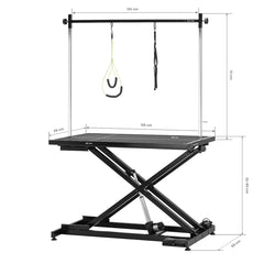Elektrinis gyvūnų kirpimo stalas P4W 1 – juodas