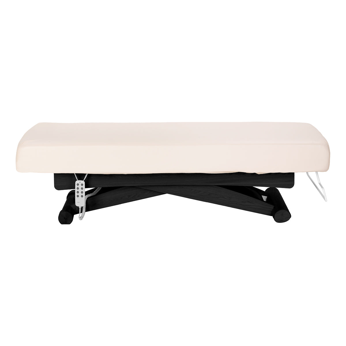 Sillon Siesta SPA lounger – elektrinis kosmetologinis gultas, kreminis su juodu pagrindu