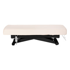 Sillon Siesta SPA lounger – elektrinis kosmetologinis gultas, kreminis su juodu pagrindu