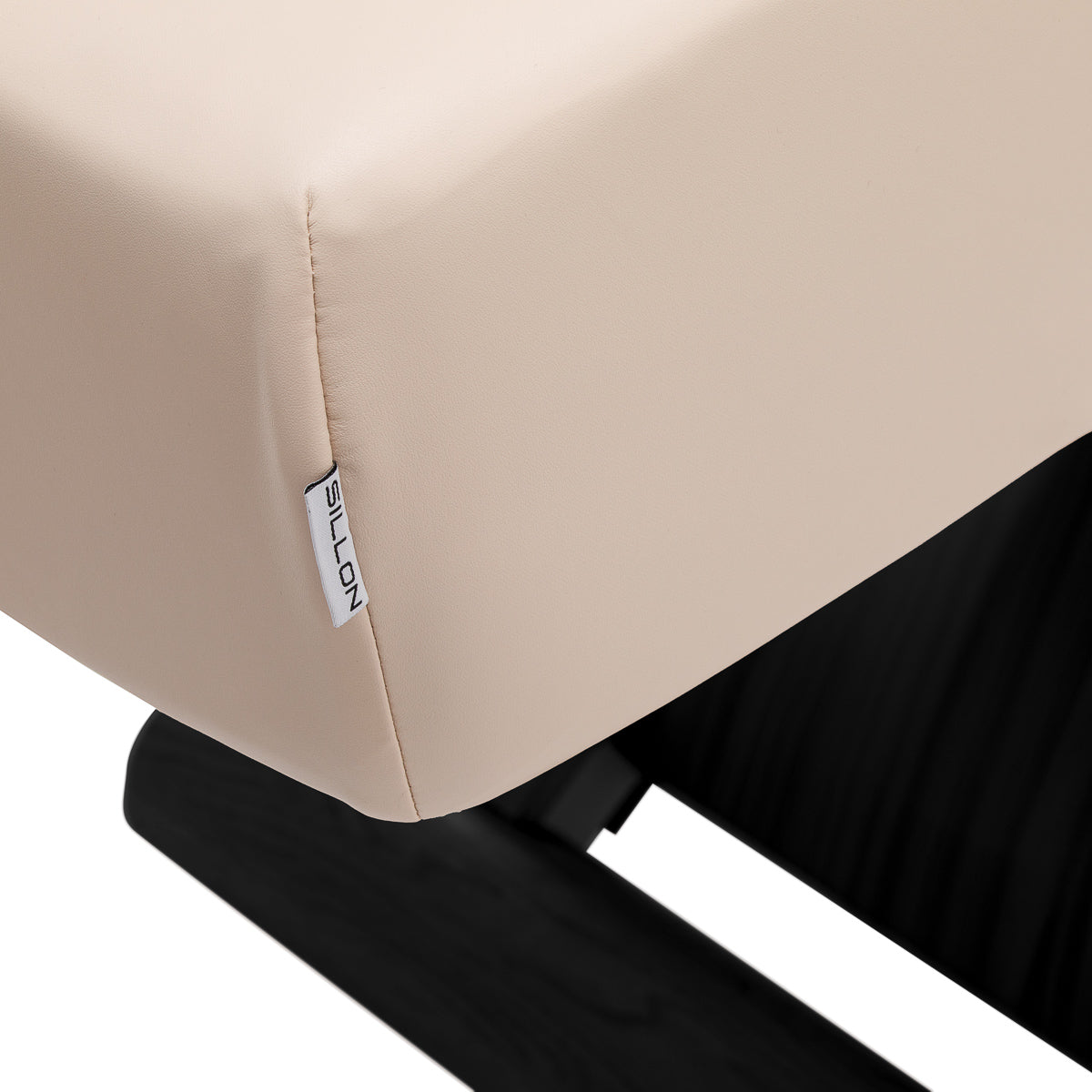 Sillon Siesta SPA lounger – elektrinis kosmetologinis gultas, kreminis su juodu pagrindu