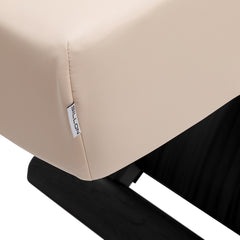 Sillon Siesta SPA lounger – elektrinis kosmetologinis gultas, kreminis su juodu pagrindu