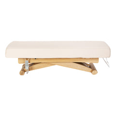 Sillon Siesta SPA lounger – elektrinis kosmetologinis gultas, kreminis su šviesiai rudu pagrindu