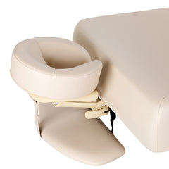 Sillon Siesta SPA lounger – elektrinis kosmetologinis gultas, kreminis su šviesiai rudu pagrindu