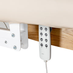 Sillon Relax SPA lounger – elektrinis kosmetologinis gultas, kreminis su šviesiai rudu pagrindu