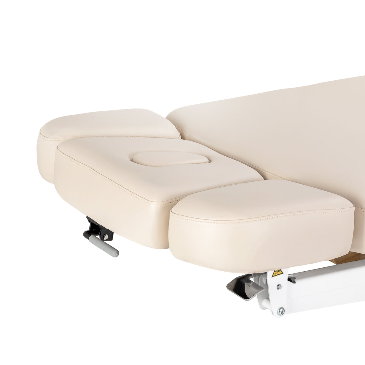 Sillon Relax SPA lounger – elektrinis kosmetologinis gultas, kreminis su šviesiai rudu pagrindu