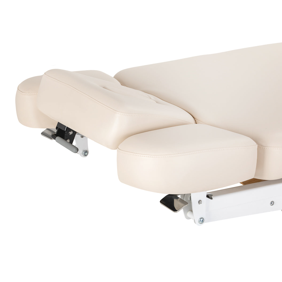 Sillon Relax SPA lounger – elektrinis kosmetologinis gultas, kreminis su šviesiai rudu pagrindu