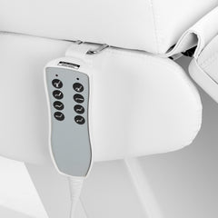 Elektrinis kosmetologinis gultas Azzurro Lux 4M su supimo funkcija – baltas