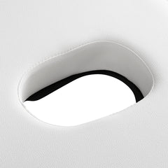 Sulankstomas aliuminis masažo stalas BALANCE, 3 dalių, baltas