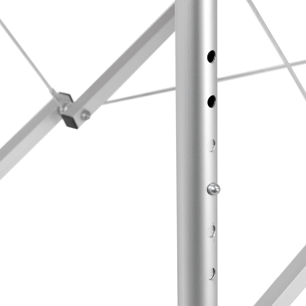 Sulankstomas aliuminis masažo stalas BALANCE, 3 dalių, baltas