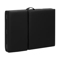 Sulankstomas medinis masažo stalas BALANCE Lux, 3 dalių, 190 × 70 cm, juodas