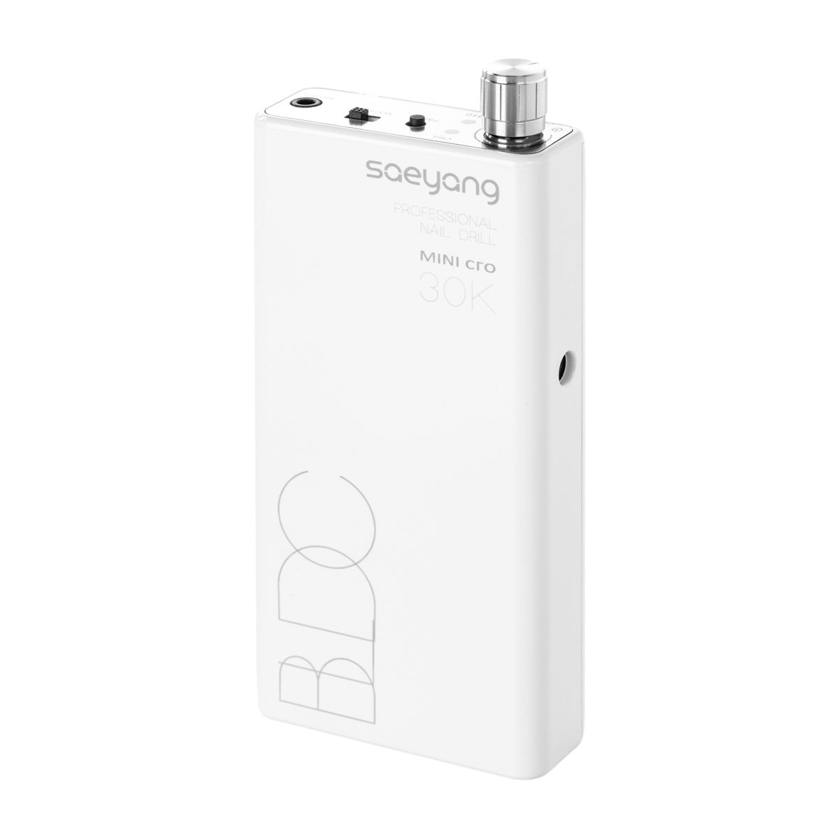 Belaidė nagų freza Saeyang Marathon Mini Cro su bešepetėliu varikliu, balta