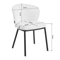 Lankytojo kėdė 4Rico Linea, balta