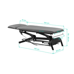 Electric rehabilitation table for massage and physiotherapy Balance Novus 2 grey