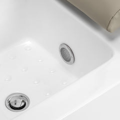Pedikiūro SPA krėslas Sillon Elysia, kreminės spalvos